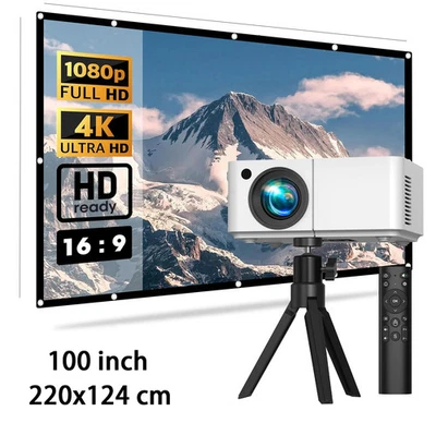 5G Portable New Home Projector, Support 1080P, Immersive Home Theater And Screen - Image 1 of 4