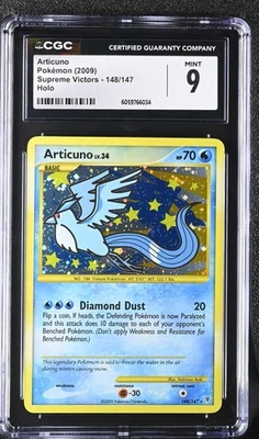 CGC 9 Articuno 148/147 Secret Rare Holo Supreme Victors Pokemon Card 2009 - Image 1 of 2