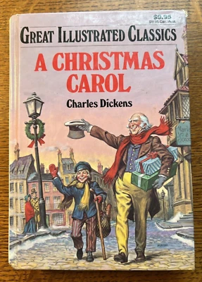 A Christmas Carol by Charles Dickens Great Illustrated Classics Baronet 1990 HC - Imagem 1 de 4