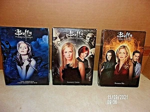 3 DVD SETS " BUFFY THE VAMPIRE SLAYER SEASONS 1,4,6 COMPLETE " VGUC FREE SHIP - Picture 1 of 4
