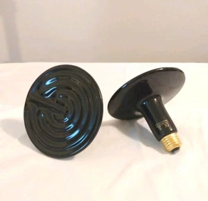 Reptile Heater Lamp Bulb No Light Emitting Brooder Coop Ceramic Heat Emitter - Picture 1 of 8