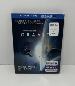 Gravity  (Blu-ray + DVD + digital, 2013) Like New w/slipcover - Picture 1 of 5