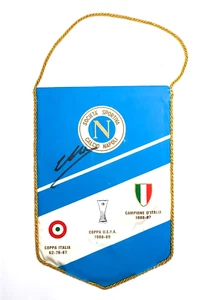 GAGLIARDETTO NAPOLI 1988 NAUTOGRAFO MARADONA (8190) - Picture 1 of 5