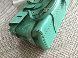 Luella Bartley IT bag Giselle Green Leather Purse Satchel Heart - Picture 1 of 5