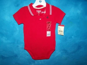 OshKosh B'Gosh Boys Polo One Piece Red Size 12M NWT - Picture 1 of 2