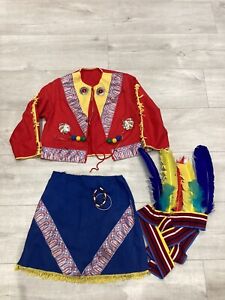 Costume vintage de fantaisie pour enfant amérindien rare 