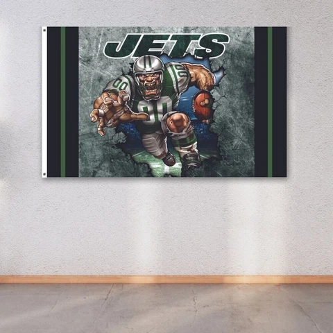 New York Jets 3x5 ft Flag NFL Football Champions Wall Decor Banner Cover
