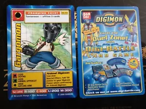 Digimon The Movie Promo 2000- card - GARGOMON nrmint condition pack fresh - Foto 1 di 1