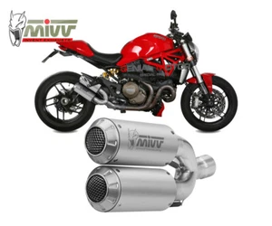 Mivv Exhaust Mufflers MK3 Steel for DUCATI MONSTER 1200 2014 > 2016 - Picture 1 of 4