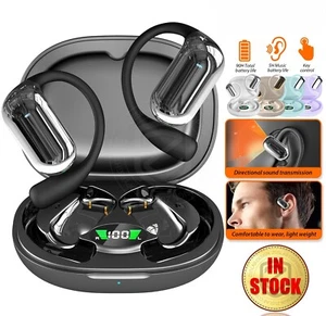 Open-Ear Earbuds Headphone Wireless Bluetooth 5.3 ENC Noise Cancelling - Picture 1 of 18