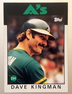 1986 Topps #410 Dave Kingman NM-MT Athletics 442 Career HR Future HOFer🔥🔥🔥🔥 - Picture 1 of 1