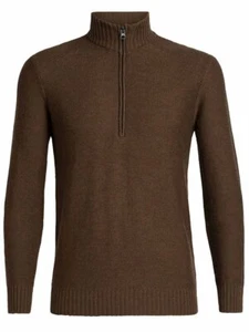 Icebreaker Waypoint LS Half Zip Sweater (M) Bronze Heather 104901210 - Picture 1 of 1