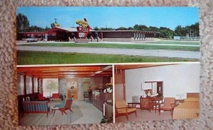 ALMA NE NEB Nebraska - ca. 1960 WESTERN HOLIDAY MOTEL COLOR POSTKARTE - UNGELAUFEN - Bild 1 von 3