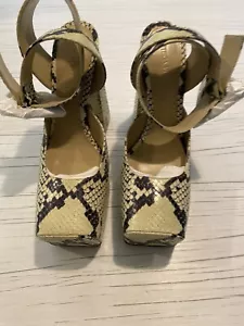 Bottega Venet Python Platform Kiwi Women’s Size UK 5 RRP £1045 #I482 - Picture 1 of 9