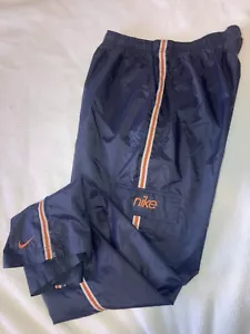 Vintage Y2K Boys Grey & Orange Nike Windbreaker Cargo Track Pants Youth XL - Picture 1 of 6