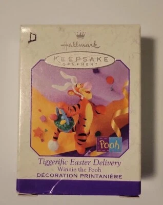 WINNIE THE POOH Hallmark TIGGERIFIC ПАСХАЛЬНАЯ ДОСТАВКА Орнамент DISNEY 1999 новый в коробке - Изображение 1 из 4