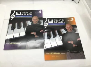 Piano in a Flash: Private Lessons with Scott Houston Course 3 & 4 Books: GOOD - Imagen 1 de 6