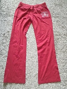 ❤️ D & J Girl's Gorgeous Red Jogger Sweat Pants Size Large 1527 - Picture 1 of 12