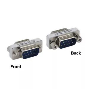 Adattatore modem AT seriale Kentek Mini DB9 9 pin maschio/maschio RS-232 dritto passante - Foto 1 di 1