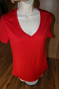 Top Athletic Works Active S 4-6 Manga Corta Cuello en V Rendimiento Entrenamiento Gimnasio ROJO - Imagen 1 de 7