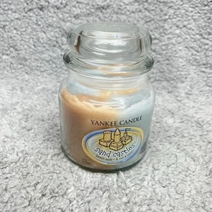Yankee Candle Sandcastles Swirl Candle Beach Walk & Sun & Sand 12oz Jar NEW - Picture 1 of 4