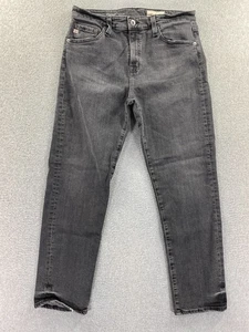AG Adriano Goldschmied Jeans Womens 28 Black Ex Boyfriend Slouchy Slim Stretch - Picture 1 of 13