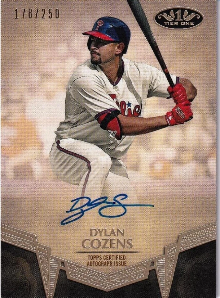 2019 Topps Tier One Dylan Cozens Break Out Auto /250 Phillies - Image 1 of 1