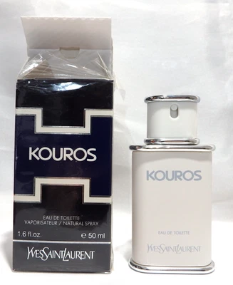 KOUROS YVES SAINT LAURENT 50ml EDT Spray Mens Perfume Vintage Rare Batch  2010 - image 1 of 4