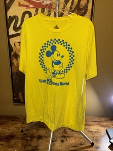 Walt Disney World Mickey Mouse Shirt Größe L in toller Form gelb - Bild 1 von 4