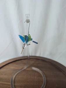Pequeño adorno de colibrí de vidrio soplado - Imagen 1 de 4