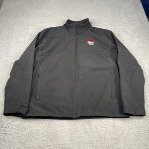 Pizza Hut Employee Jacket Mens Large Black Softshell Fleece Lined Uniform - Picture 1 of 12