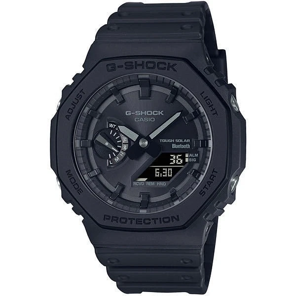 Casio G-Shock GA-2100 44mm Resin Black Digital Analog Watch