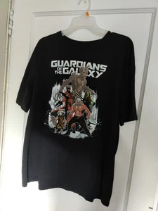 Guardians Of The Galaxy Groot Star Lord Black T Shirt XL - Picture 1 of 9