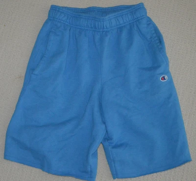 PANTALONES CORTOS DEPORTIVOS DE COLECCIÓN SUDOR ALGODÓN PARA HOMBRE PEQUEÑOS BOLSILLOS CON CORDÓN AZULES CÓMODOS EN MUY BUENA CONDICIÓN Foto 1 de 2