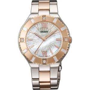 ORIENT FQC0D002W0, quarzo donna, cassa acciaio inox, bicolore, data, WR - Foto 1 di 2