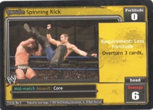 WWE: Spinning Kick [Played] card type Mid-match REVOLUTION Raw Deal Wrestling WW - Picture 1 of 1