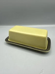 Vintage Arrow Stone Apache Green Lidded Butter Dish 691 Kasuga Japan Mid Century - Picture 1 of 7