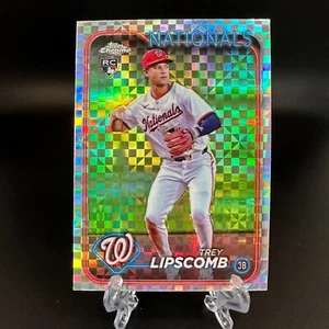 2024 Topps Chrome Update Trey Lipscomb Rookie X-Fractor #USC134 Nationals - Picture 1 of 2