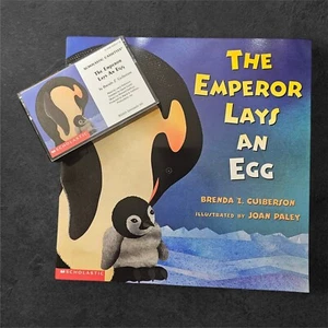 Vintage 2003 Scholastic Cassette & Book Set The Emperor Lays an Egg Guiberson - Imagen 1 de 9