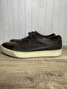 Lanvin DBB1VMV Canvas Sneaker Herren UK 9 US9/10 Braun Used Lack - Bild 1 von 7