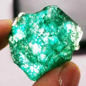 Natural Emerald Rough 72.60+ Ct Certified Loose Gemstone With Free Gift - Picture 1 of 6