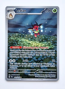 Ledian 144/142 Illustration Rare Holo Stellar Crown Pokemon Card - Pack Fresh - Picture 1 of 2