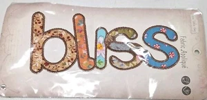 FABRIC EDITIONS SEW LITTLE TIME FABRIC APPLIQUE BLISS FLOWERS COLORFUL NIP - Picture 1 of 7