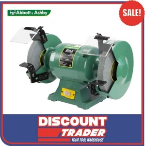 Abbott & Ashby 600W 8" 200mm Industrial Bench Grinder - ATBG600/8 - Picture 1 of 2