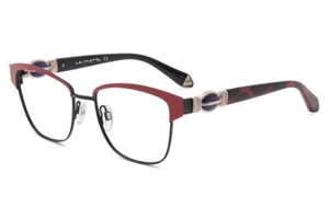La Matta 3249 C1 Red, Black & Gold Eyeglasses 53/17/135 W La Matta Case NEW - Picture 1 of 14