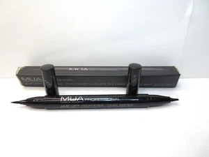 MUA AMP UP YOUR EYES DUAL ENDED ULTIMATE EYE LINER MIDNIGHT BLACK BOXED - Picture 1 of 3