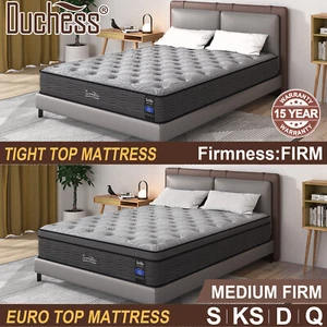Duchess Queen Double King Single Pocket Spring Mattress Euro Tight Top Firm Foam - Picture 1 of 25