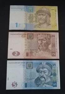 UKRAINE  2004-2005-2006  LOT  1-2-5 HRYVNIA - Picture 1 of 2