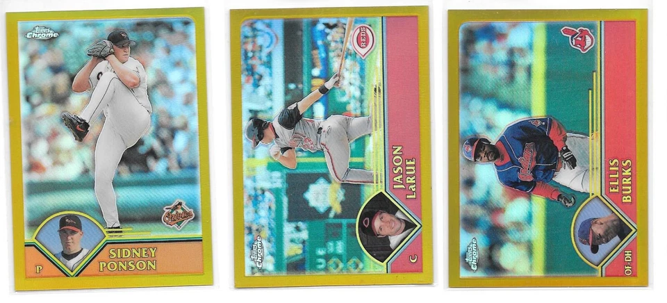Topps Chrome Baseball Refractor Inserts - Various Years - You Pick - Image 1 of 1