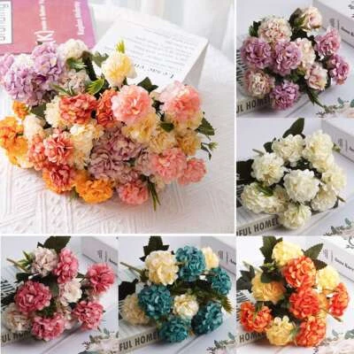 1-5 paquetes de flores artificiales ramo de plantas falsas ramo boda fiesta decoración del hogar Foto 1 de 4